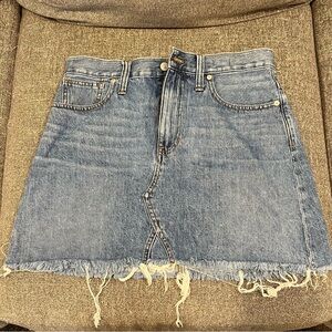 Madewell Rigid Denim A-Line Skirt